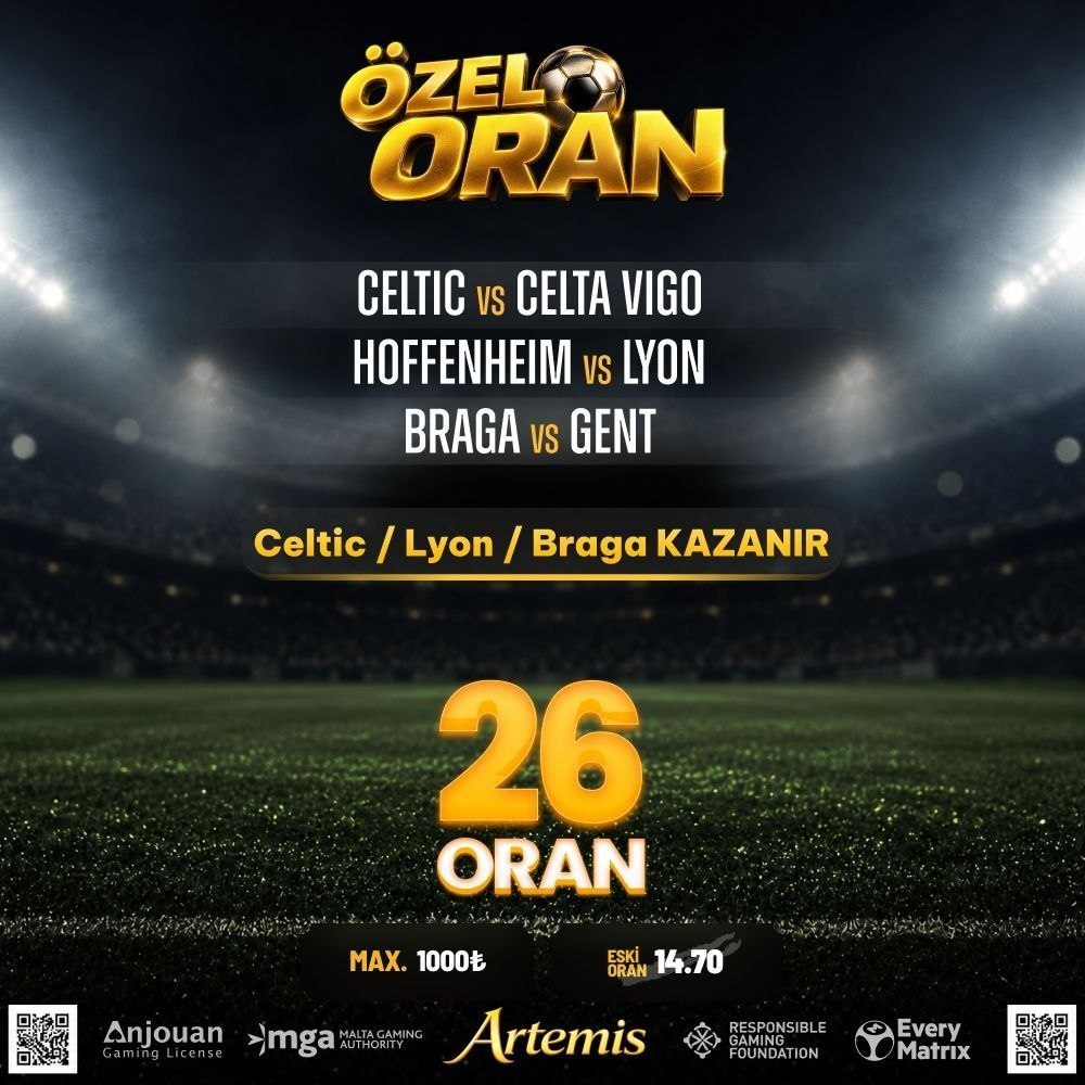 Artemisbet 26 oran özel oran
