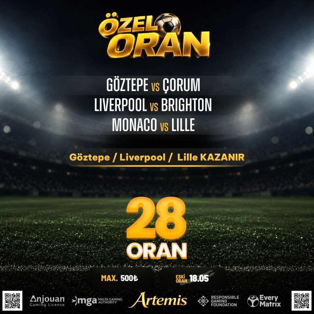 Artemisbet 28 oran özel oran