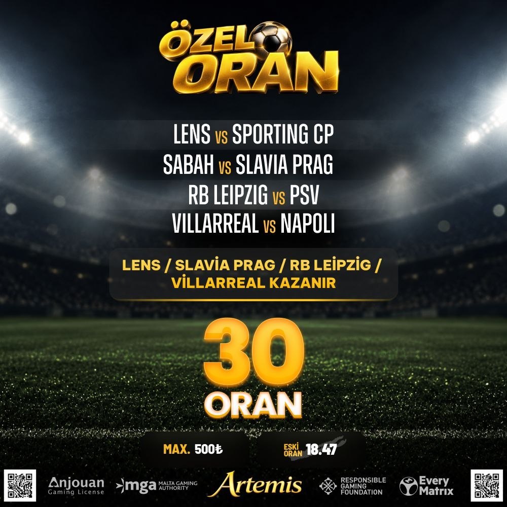 Artemisbet 30 oran özel oran