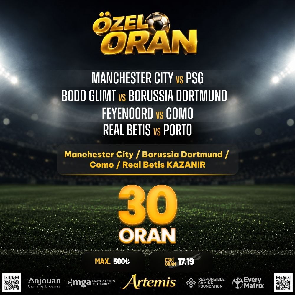 Artemisbet 30 oran özel oran