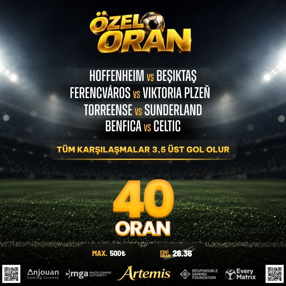Artemisbet 40 oran özel oran