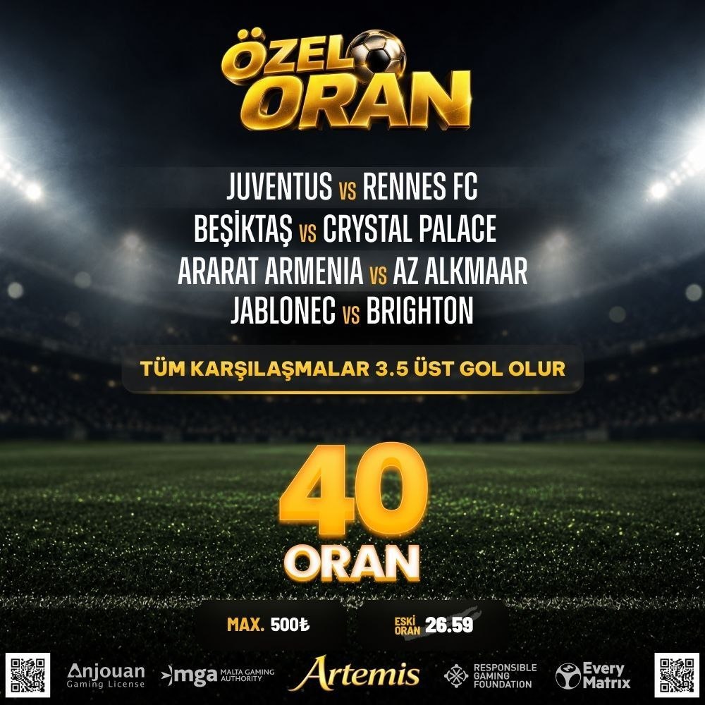 Artemisbet 40 oran özel oran