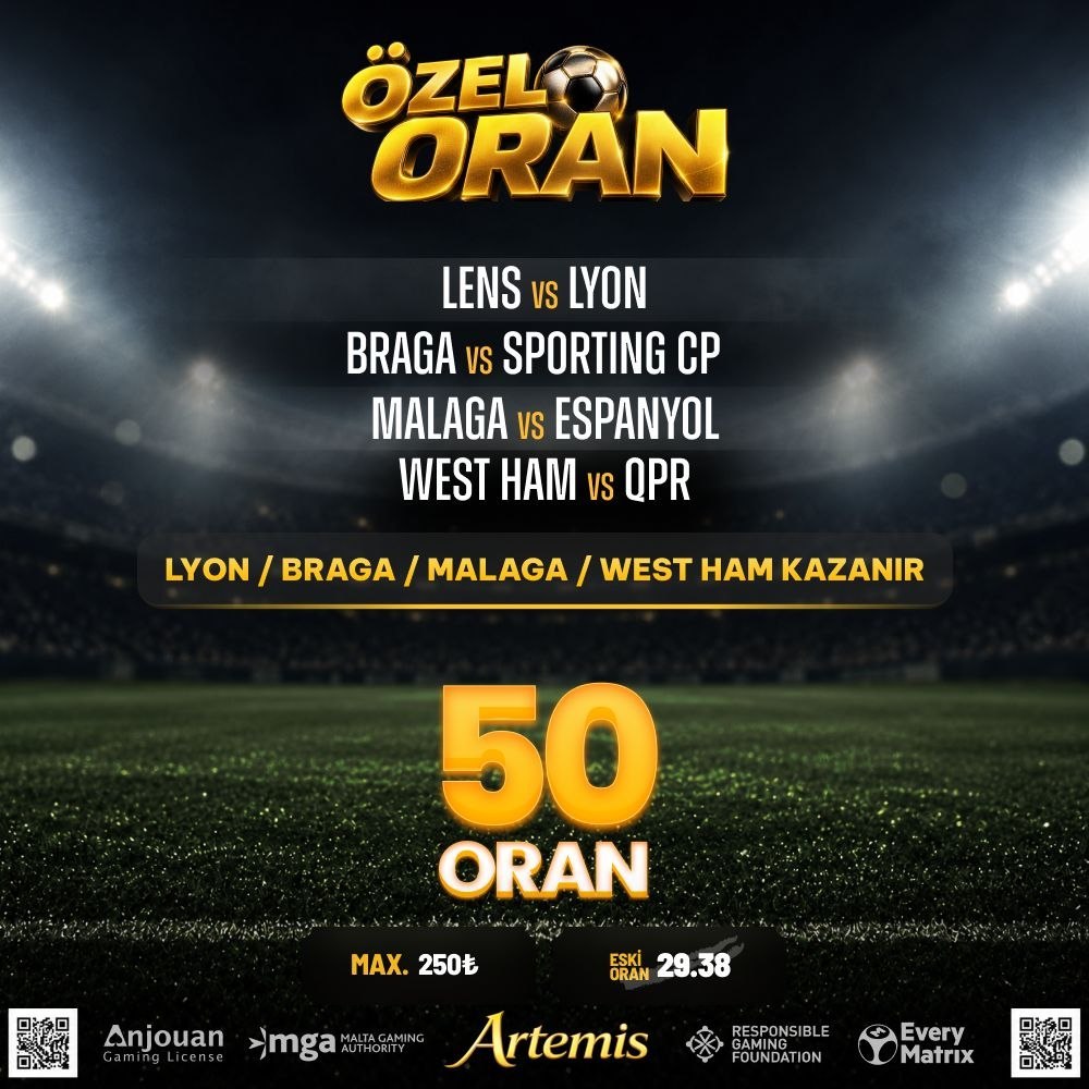 Artemisbet 50 oran özel oran