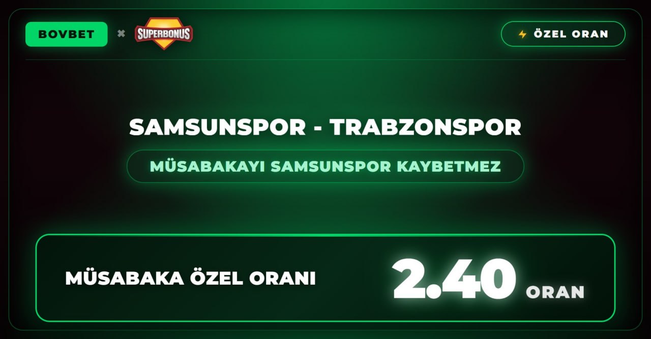 Bovbet 2,40 oran özel oran