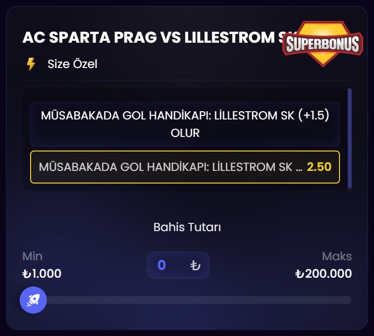 Bovbet 2,50 oran özel oran