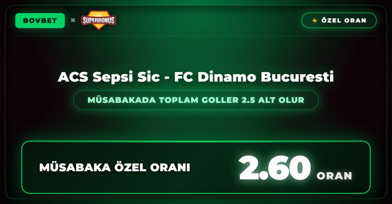 Bovbet 2,60 oran özel oran