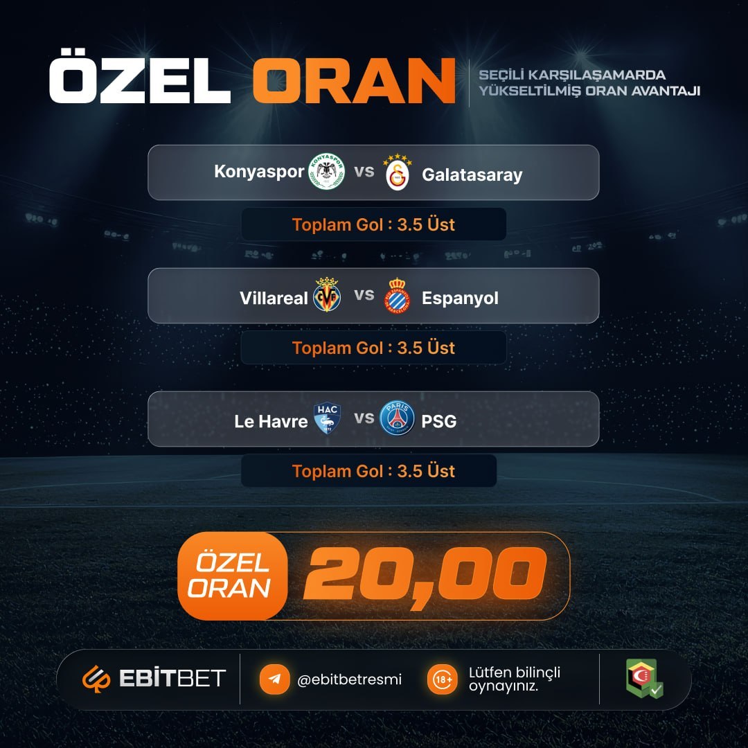 Ebitbet 20 oran özel oran