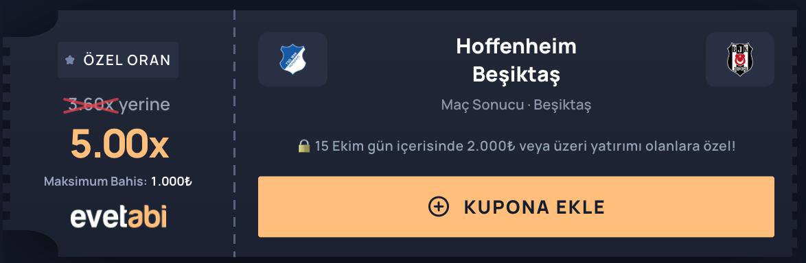 Evetabi 5 oran özel oran