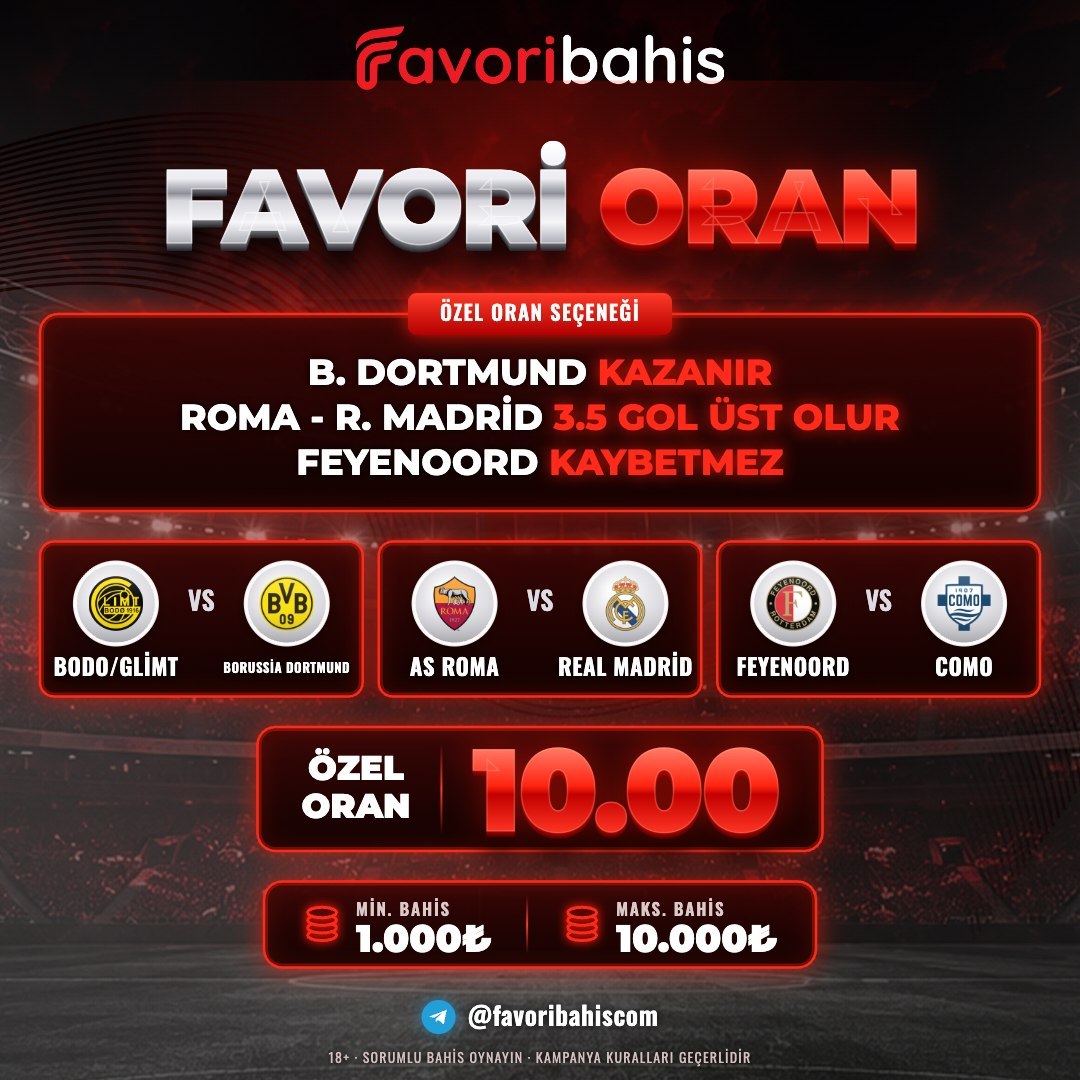 Favoribahis 10 oran özel oran
