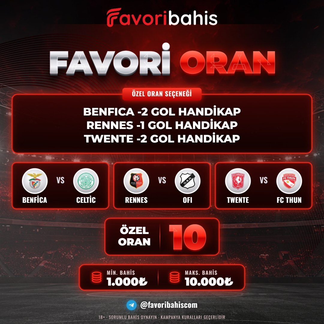 Favoribahis 10 oran özel oran