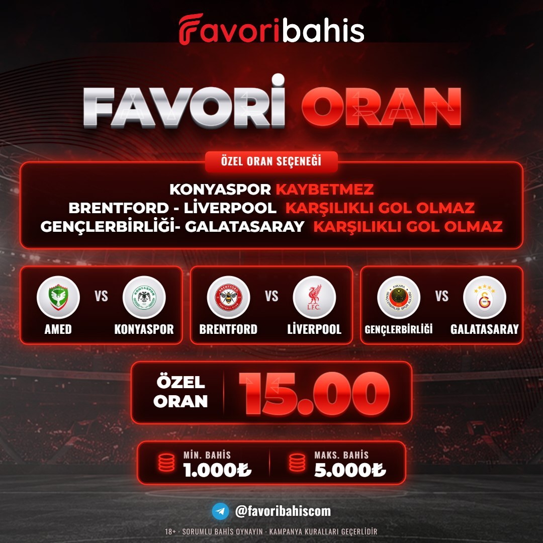 Favoribahis 10 oran özel oran