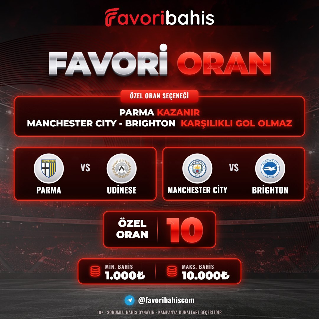 Favoribahis 10 oran özel oran