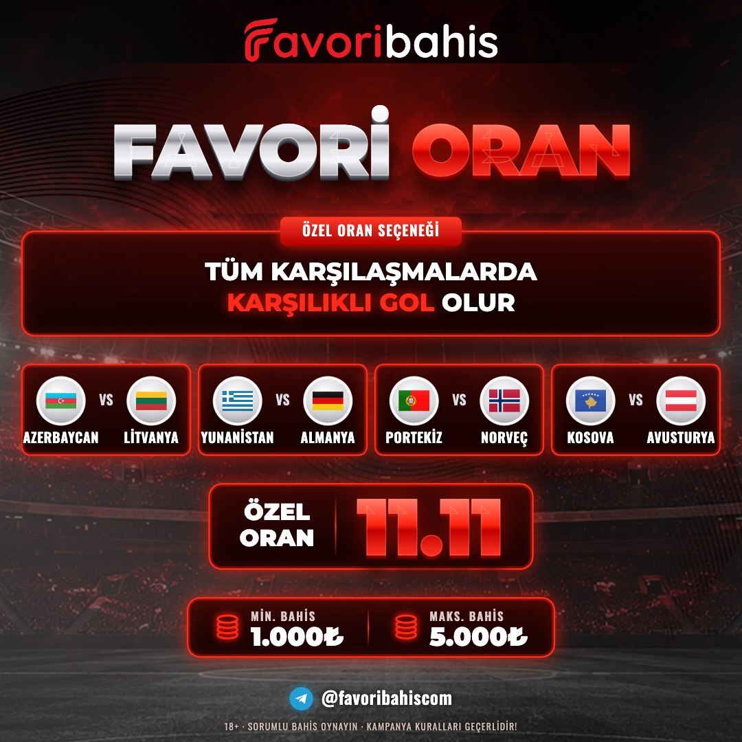 Favoribahis 11,11 oran özel oran