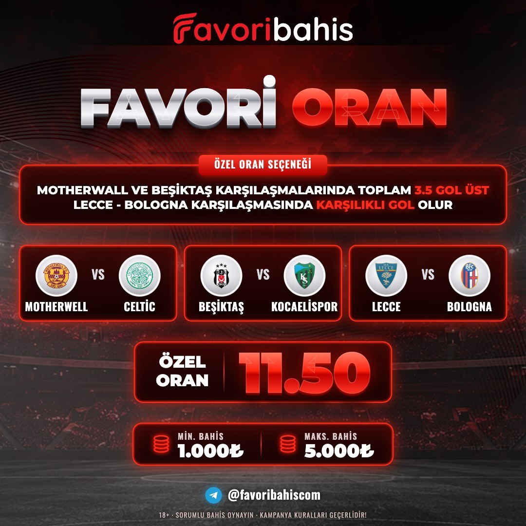 Favoribahis 11,50 oran özel oran