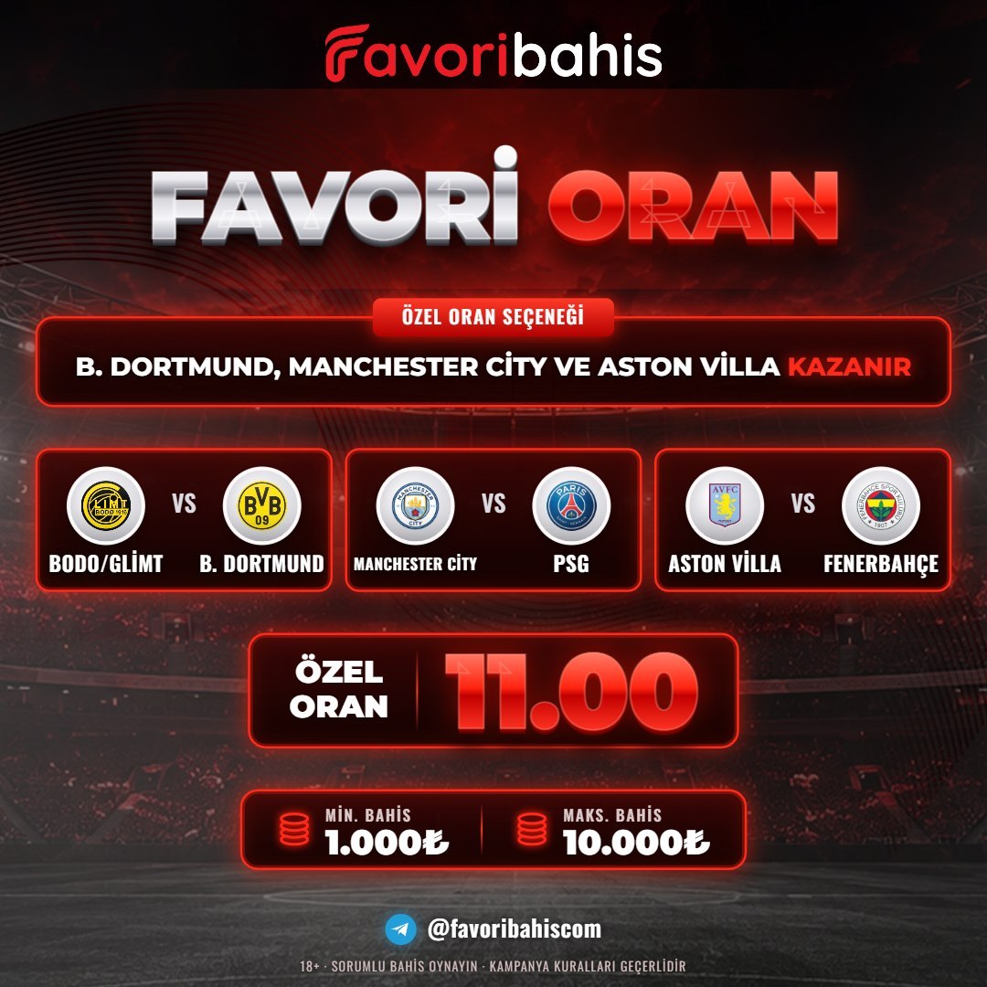 Favoribahis 11 oran özel oran