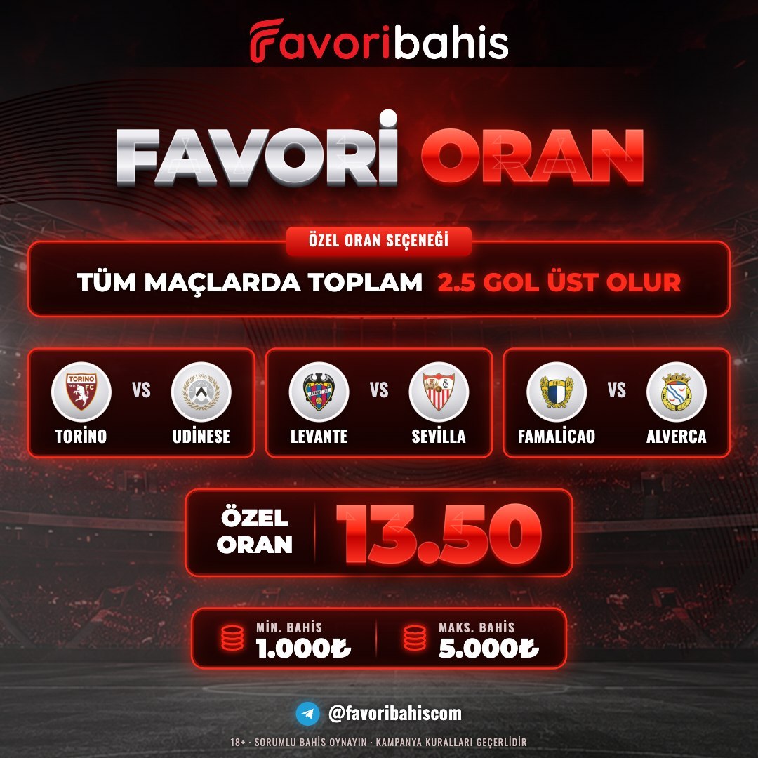 Favoribahis 13,50 oran özel oran