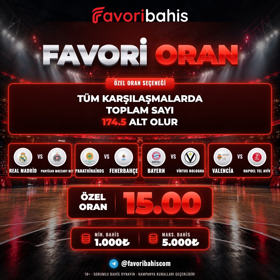 Favoribahis 15 oran özel oran