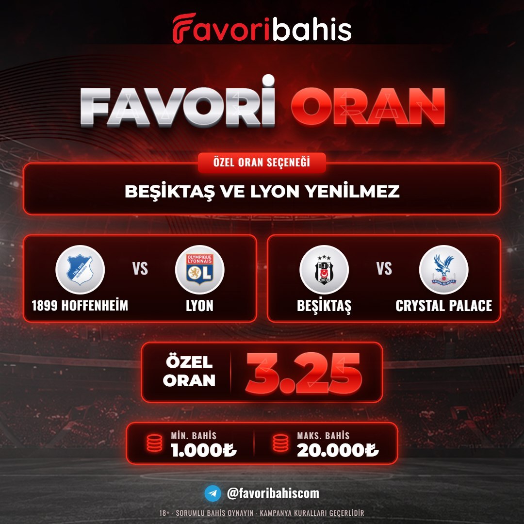 Favoribahis 3,25 oran özel oran