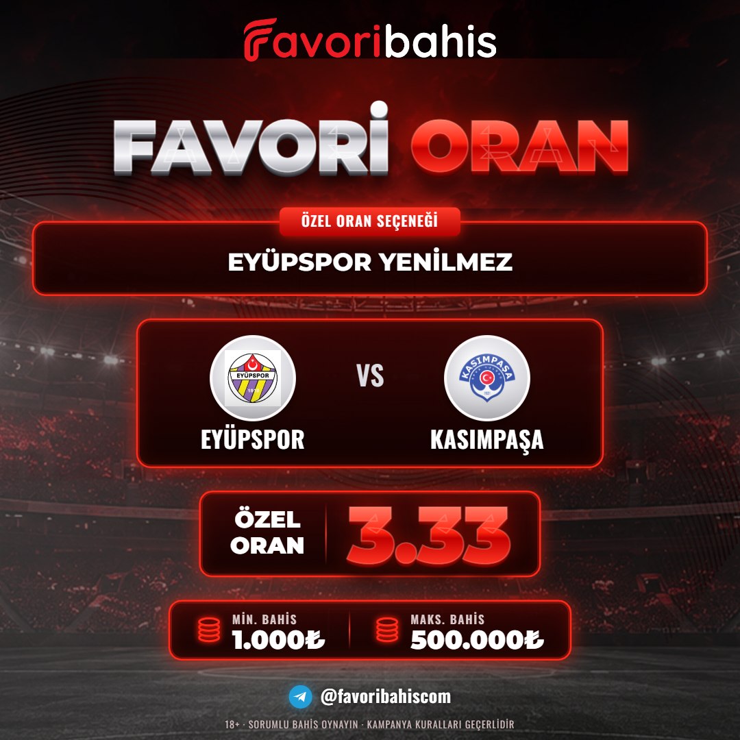 Favoribahis 3,33 oran özel oran