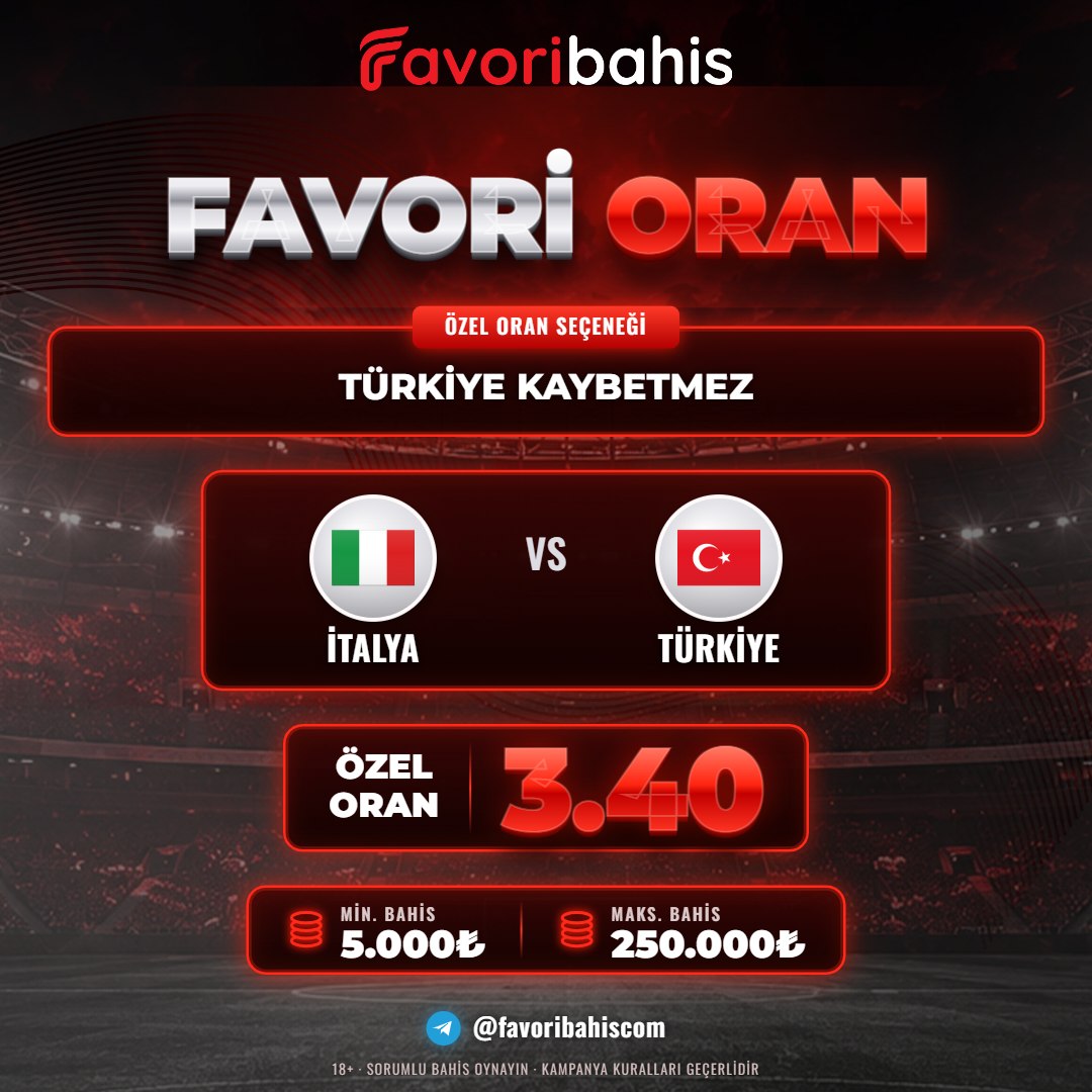 Favoribahis 3,40 oran özel oran