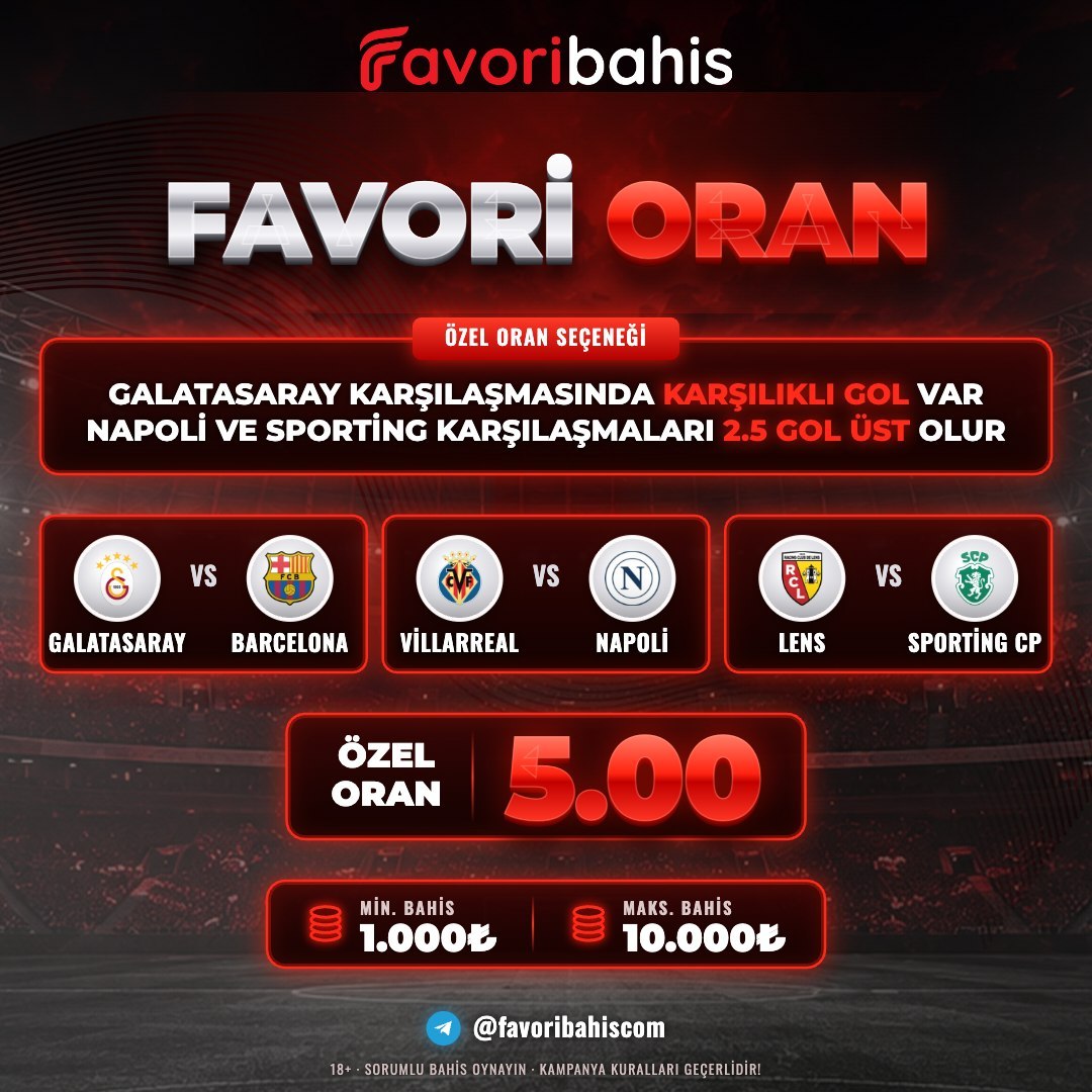 Favoribahis 5 oran özel oran