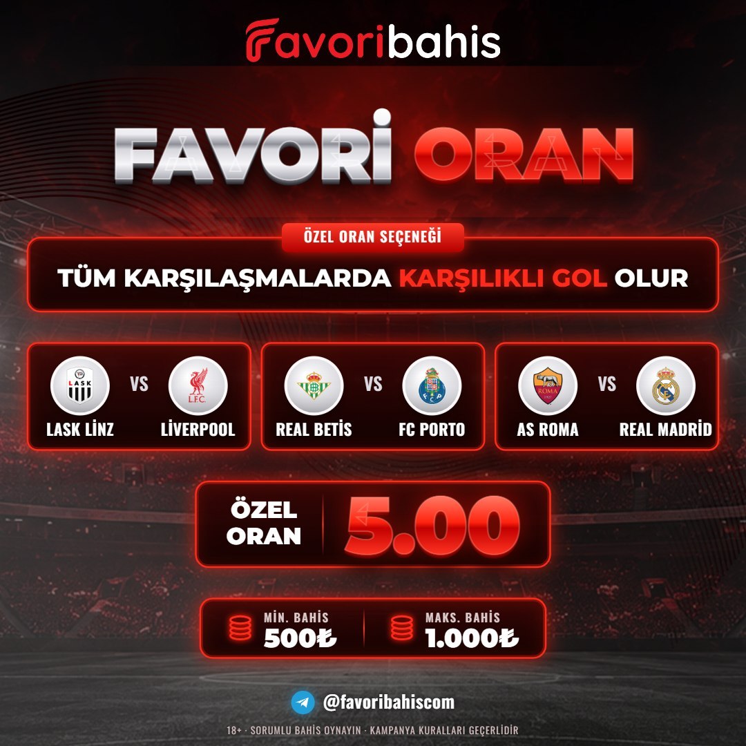 Favoribahis 5 oran özel oran