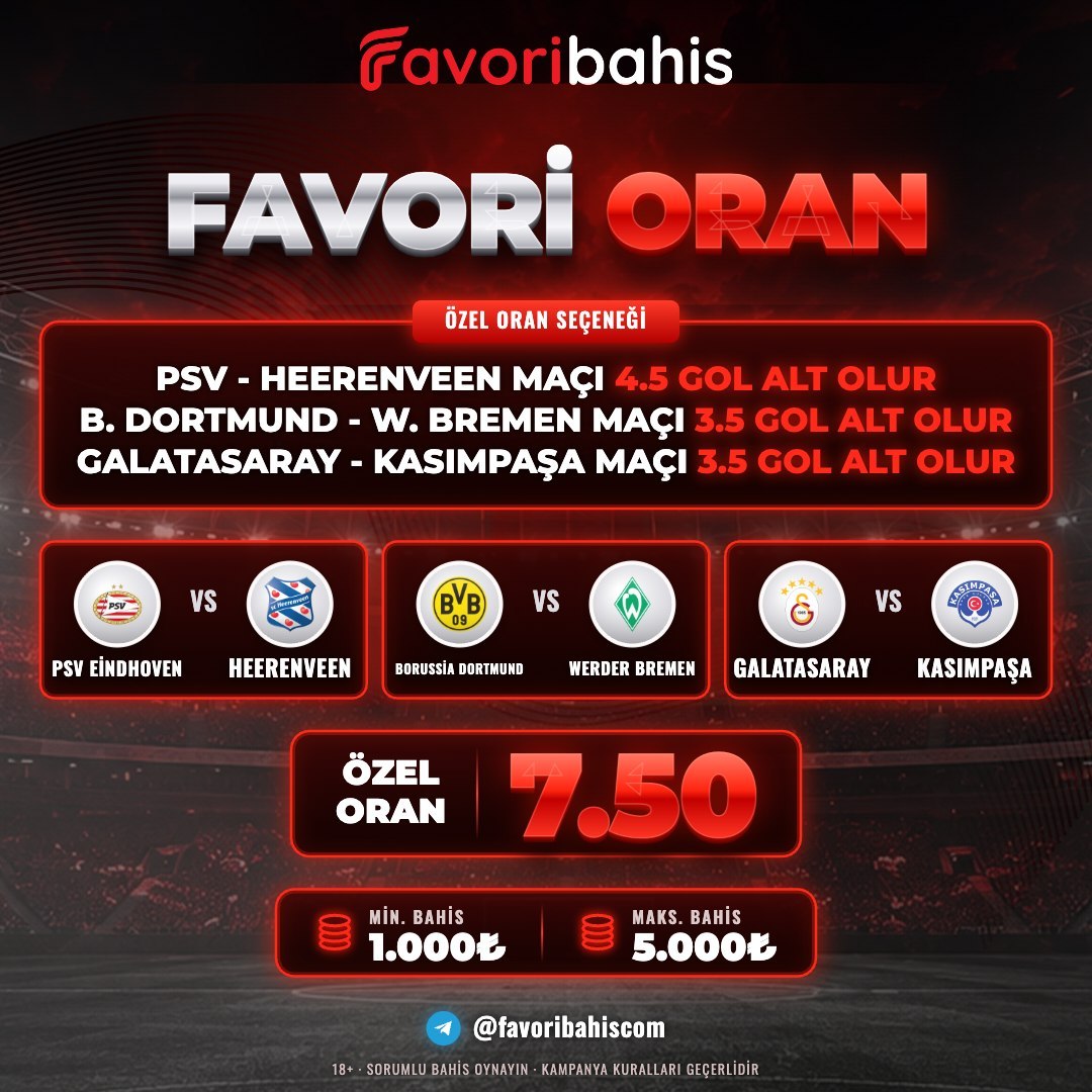 Favoribahis 7,50 oran özel oran