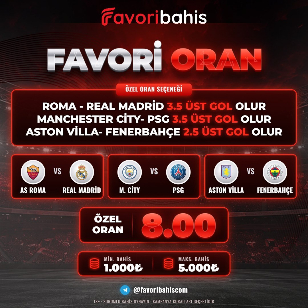 Favoribahis 8 oran özel oran