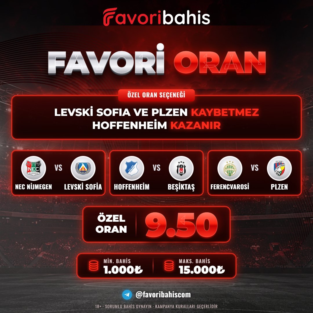Favoribahis 9,50 oran özel oran