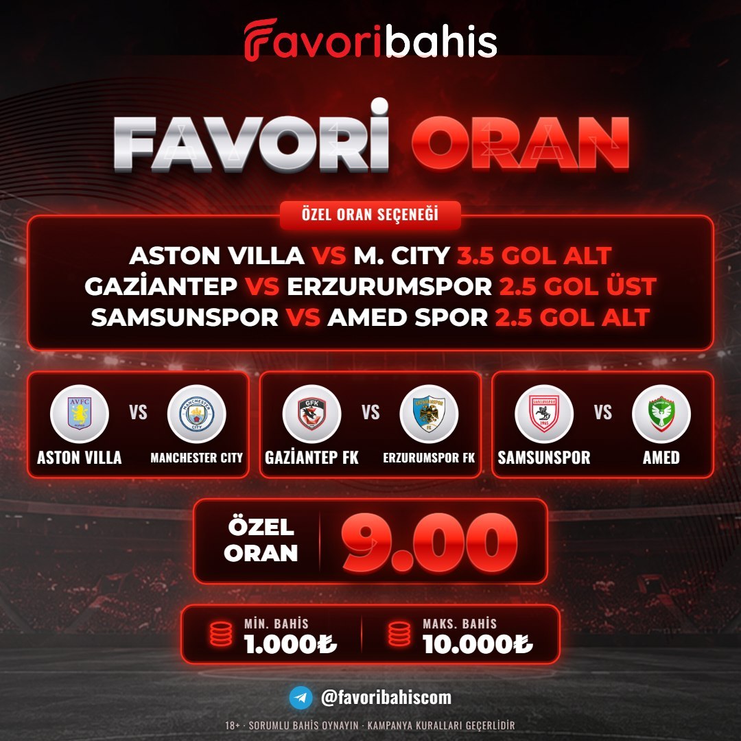 Favoribahis 9 oran özel oran