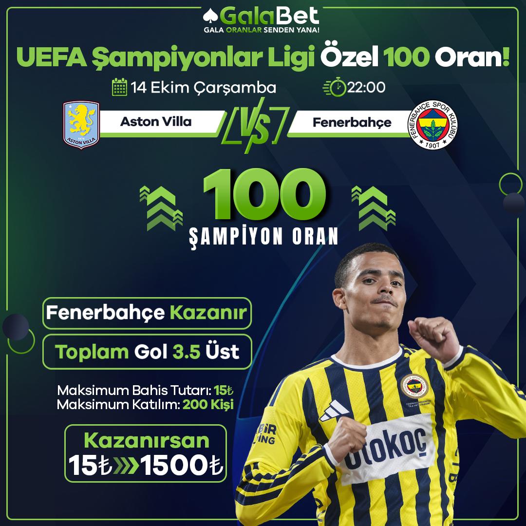 Galabet 100 oran özel oran