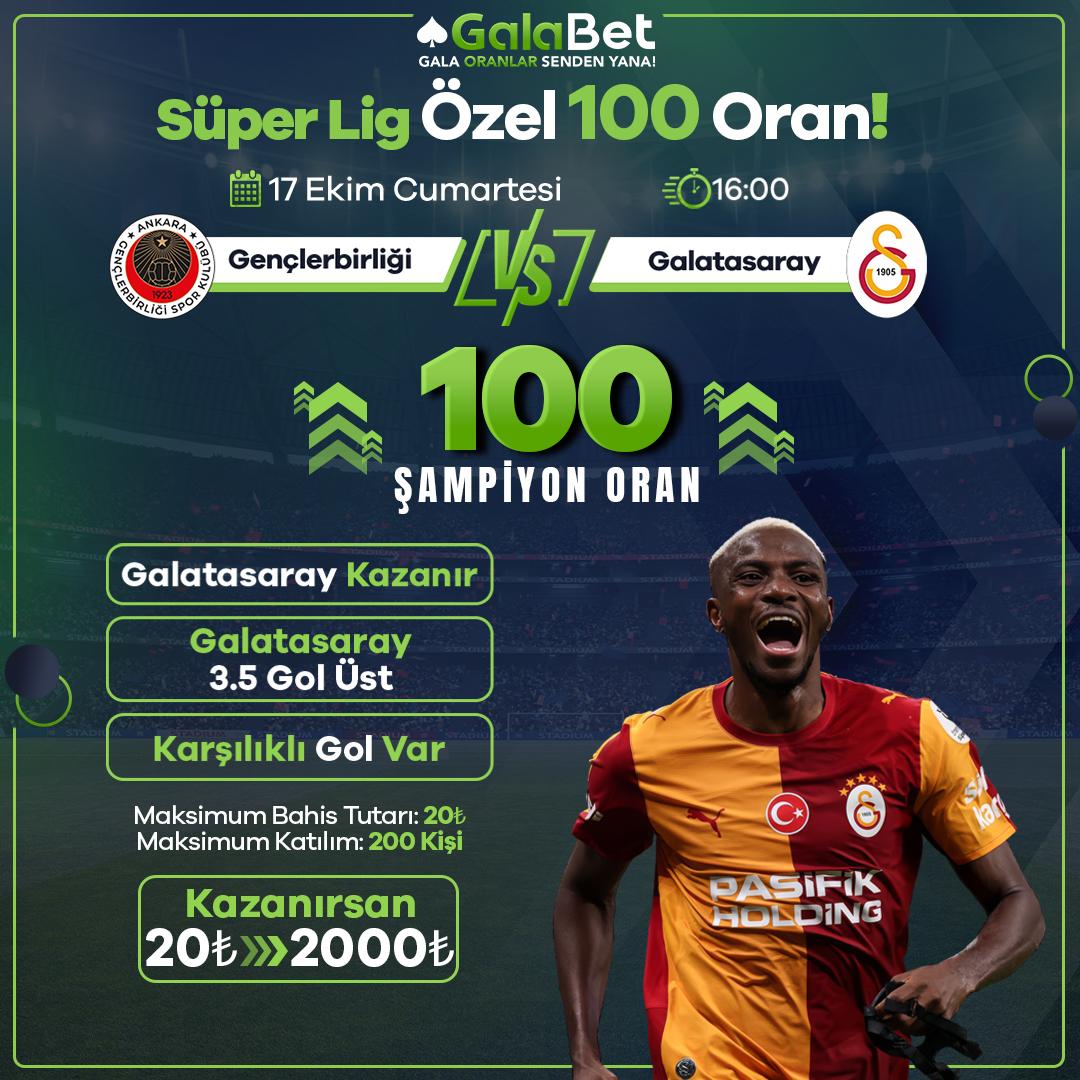 Galabet 100 oran özel oran