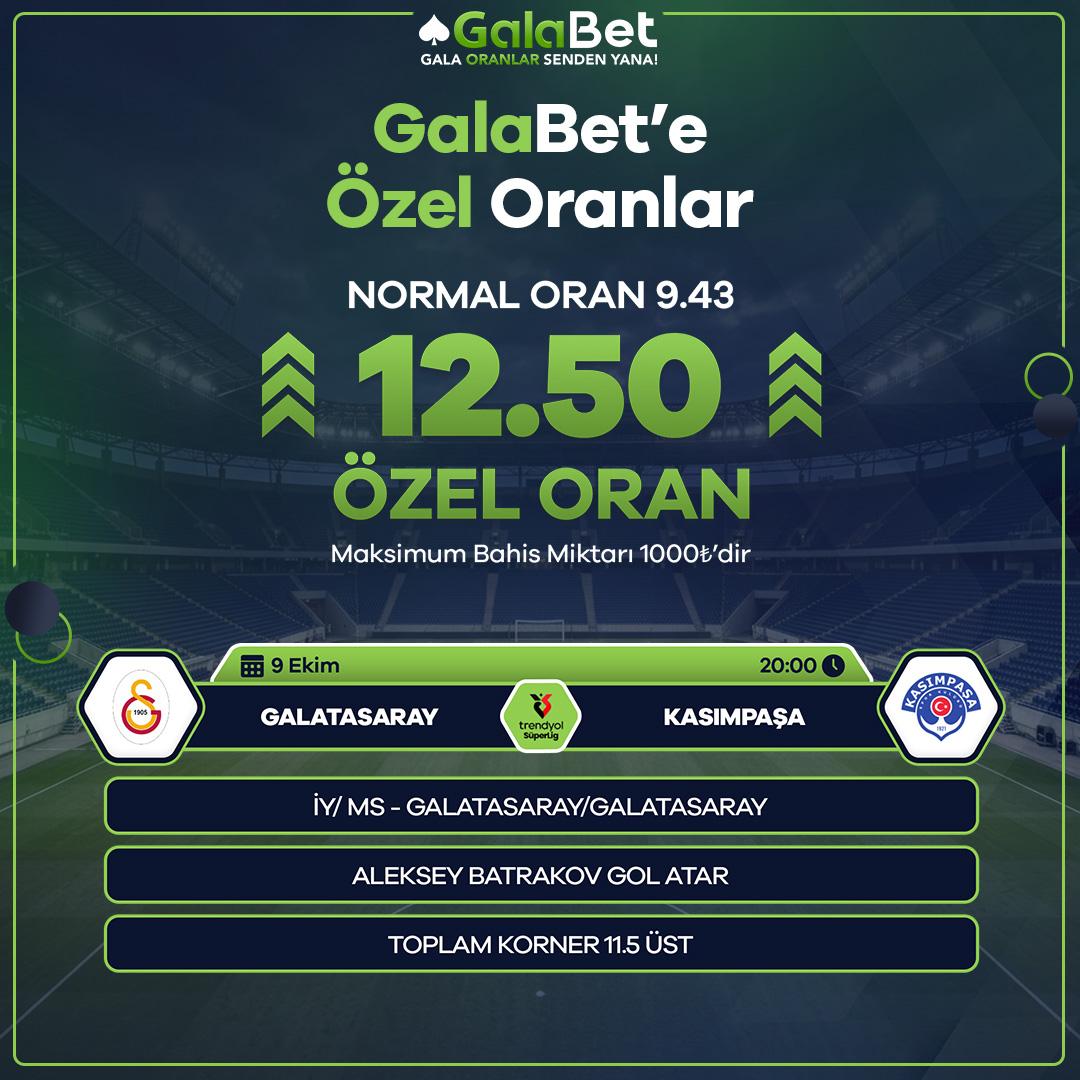 Galabet 12,50 oran özel oran