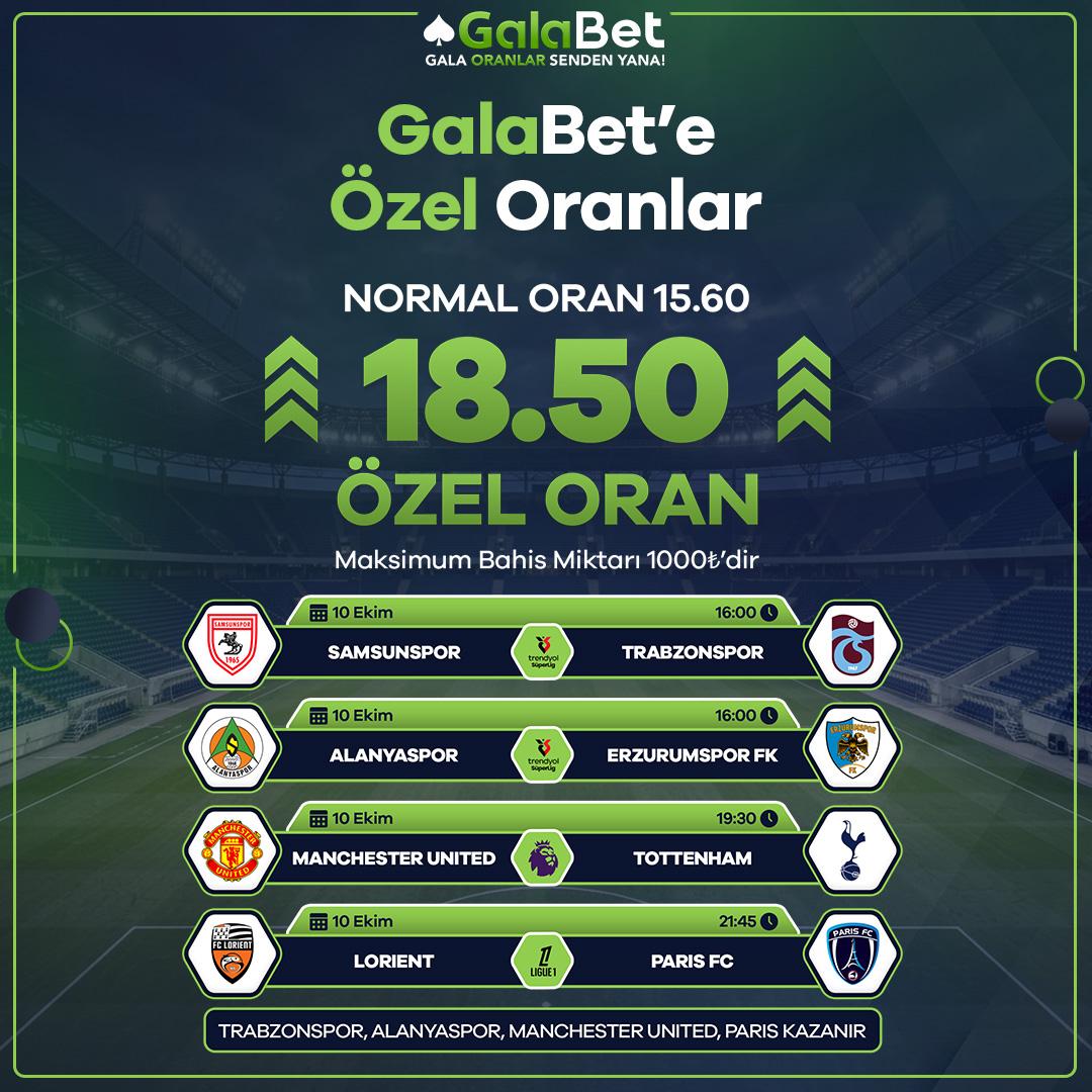 Galabet 18,50 oran özel oran