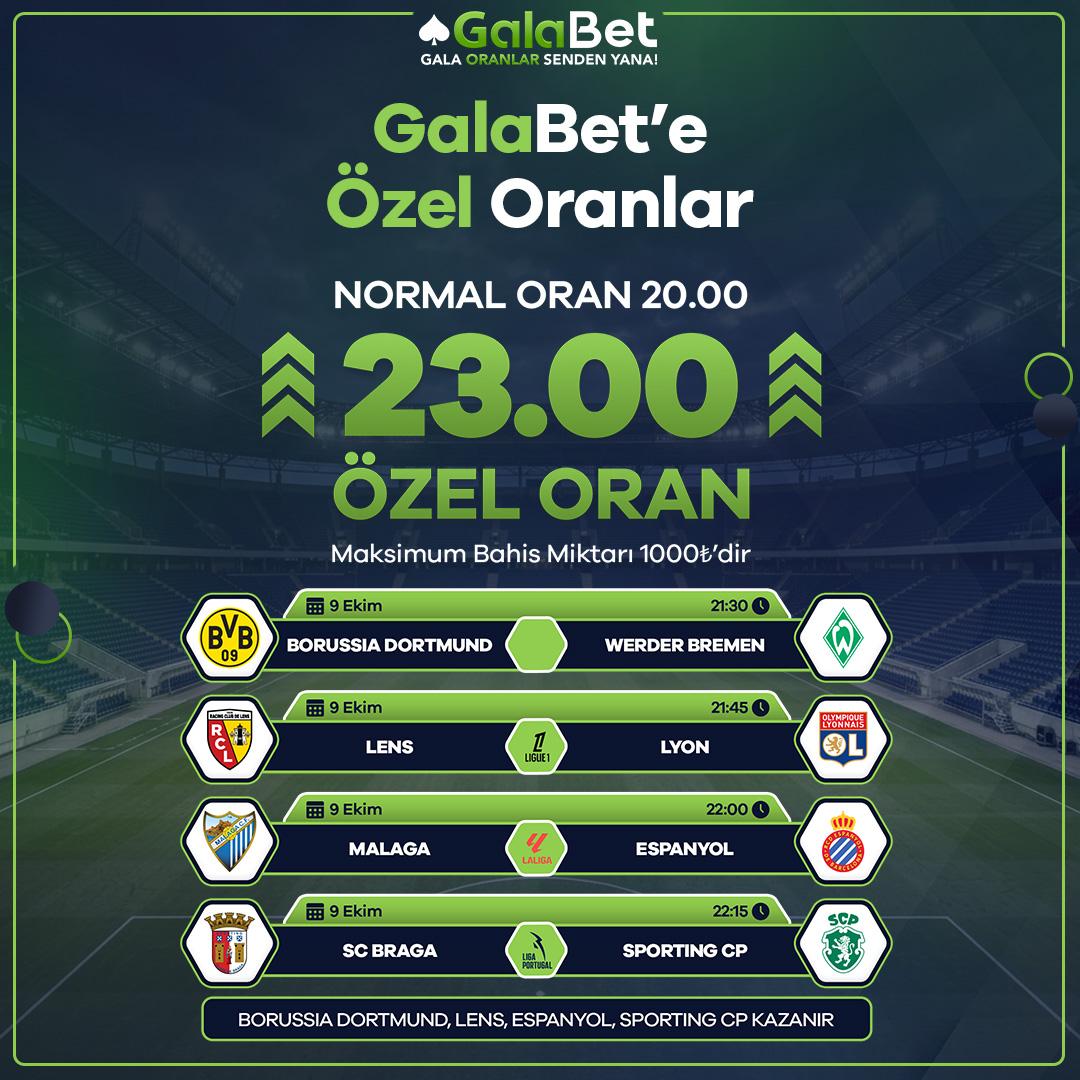 Galabet 23 oran özel oran