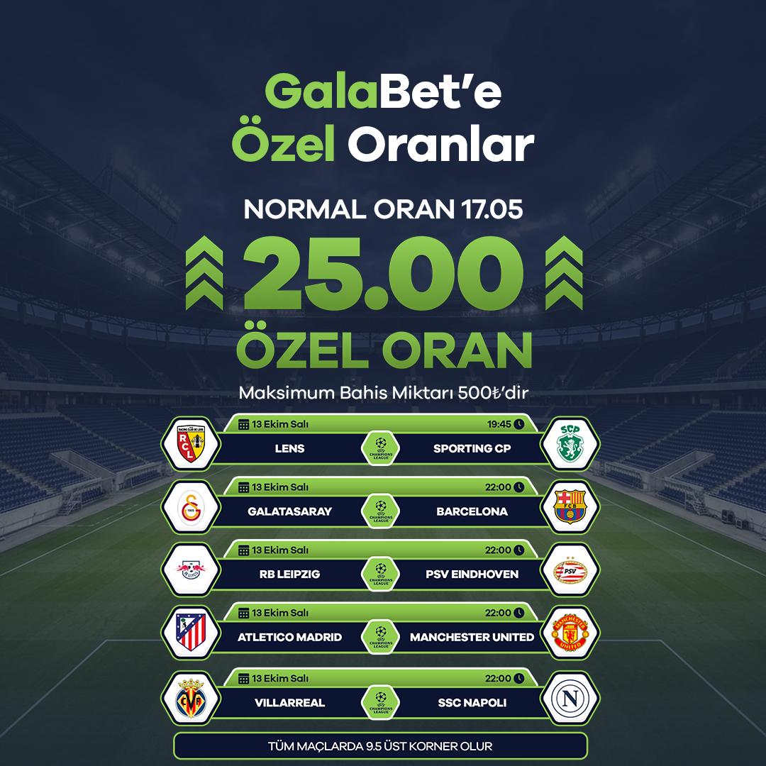 Galabet 25 oran özel oran