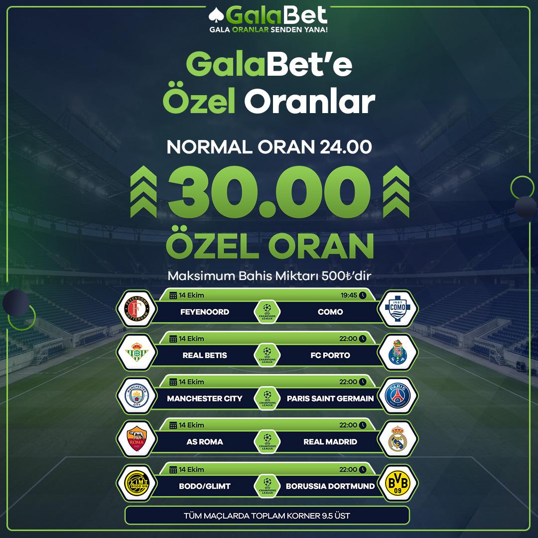 Galabet 30 oran özel oran
