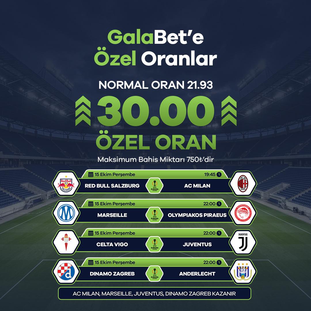 Galabet 30 oran özel oran