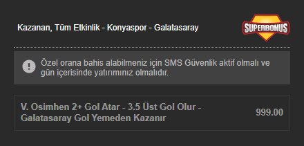 Kavbet 999 oran özel oran