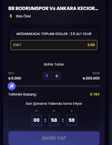 Kazansana 2,50 oran özel oran