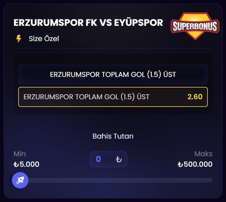 Kazansana 2,60 oran özel oran