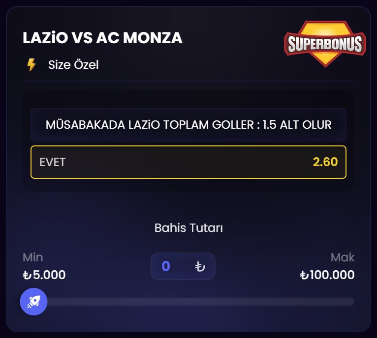 Kazansana 2,60 oran özel oran