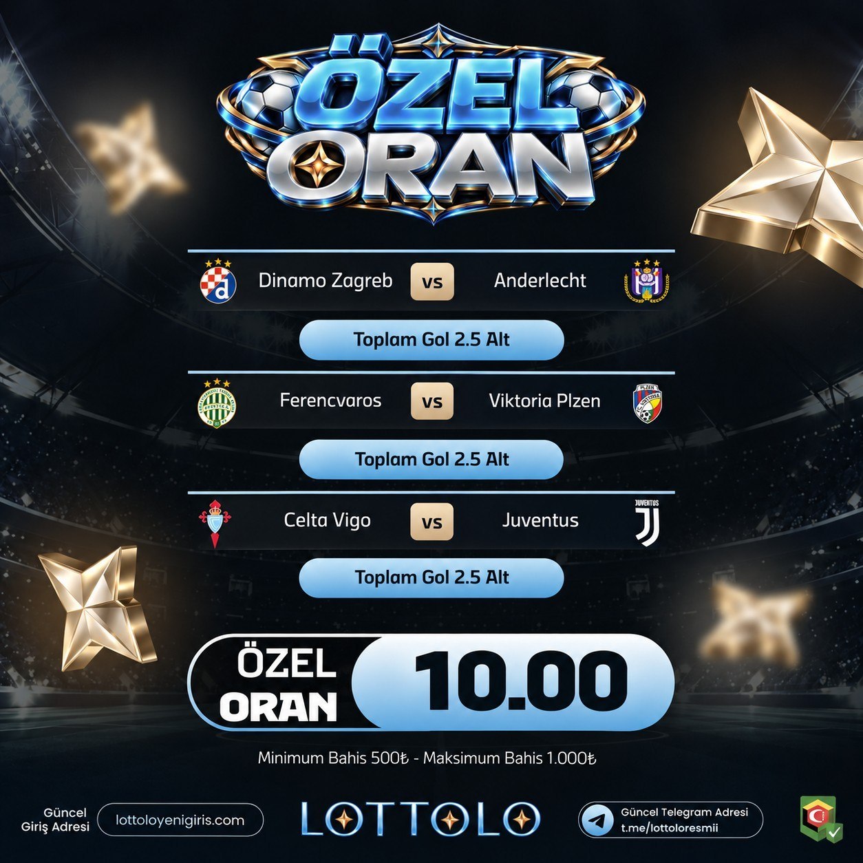 Lottolo 10 oran özel oran