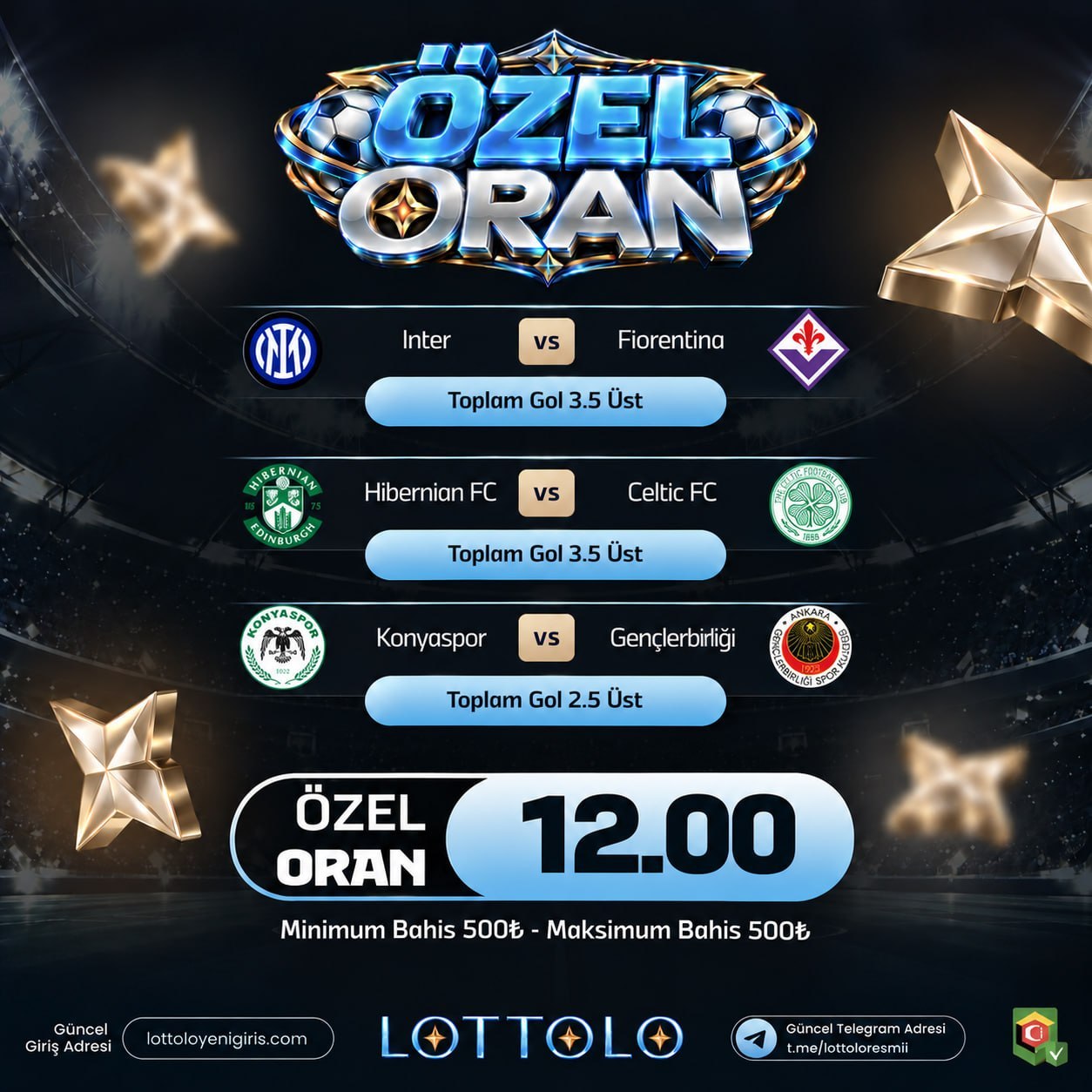 Lottolo 12 oran özel oran
