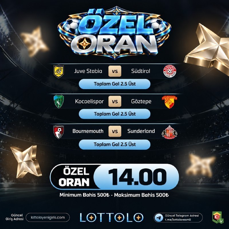 Lottolo 14 oran özel oran
