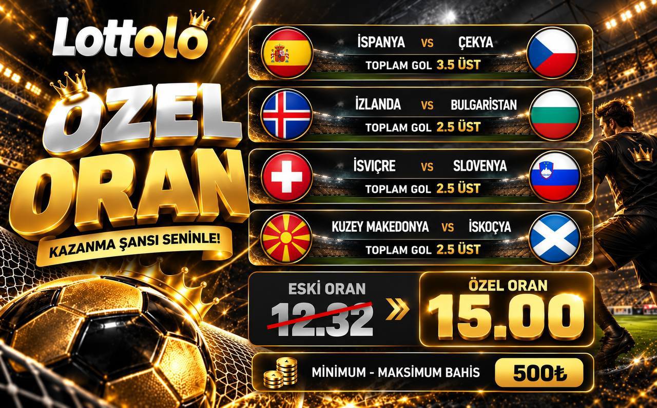Lottolo 15 oran özel oran