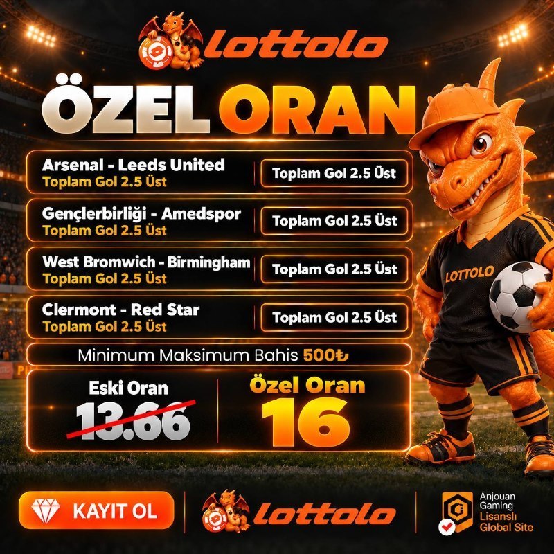 Lottolo 16 oran özel oran