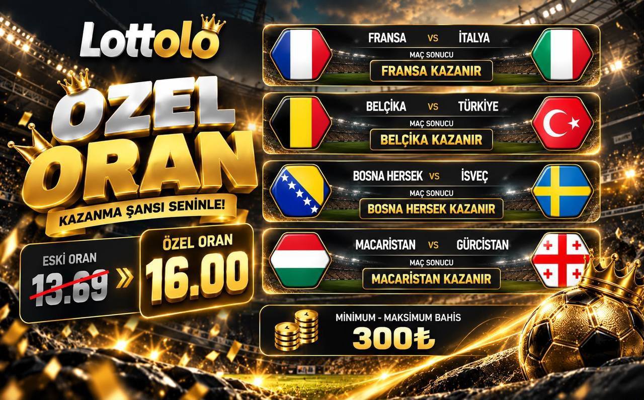 Lottolo 16 oran özel oran