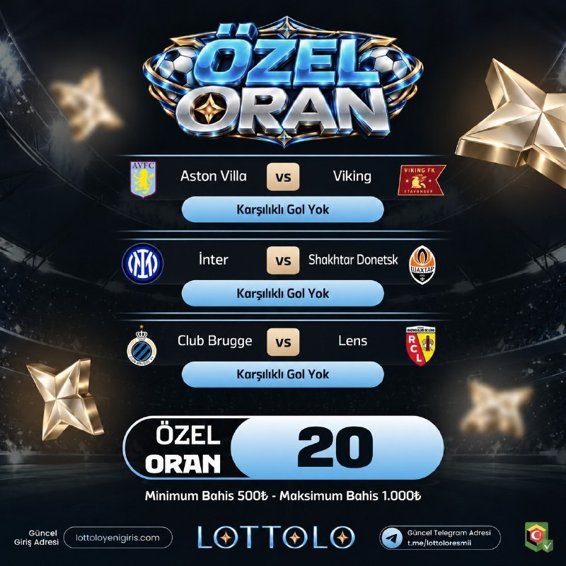 Lottolo 20 oran özel oran