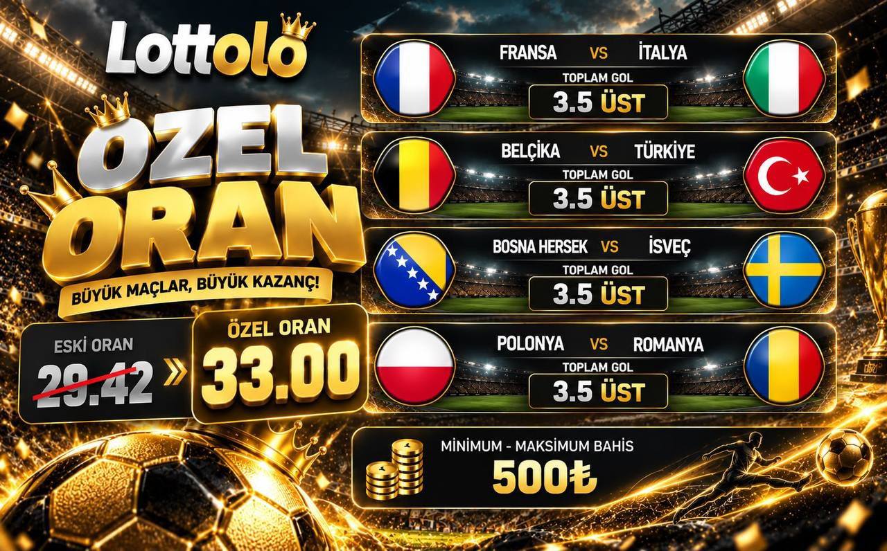 Lottolo 33 oran özel oran